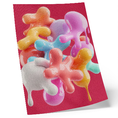 Poster Kleurrijke abstracte vormen in moderne stijl