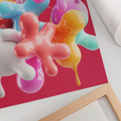 Poster Kleurrijke abstracte vormen in moderne stijl