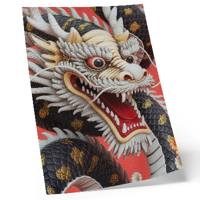Wandposter Decoratieve draak met gedetailleerde afwerking.