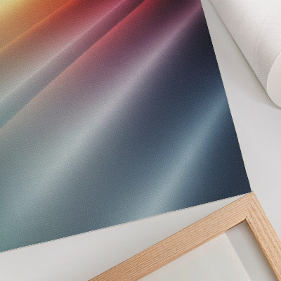 Decoratieve poster Gekleurde strepen van geel tot marineblauw