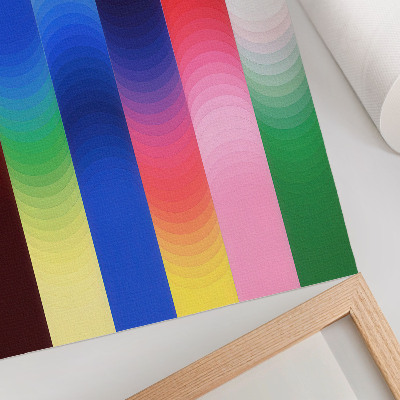 Wandposter Kleurrijke strepen in verschillende tinten in een moderne stijl.