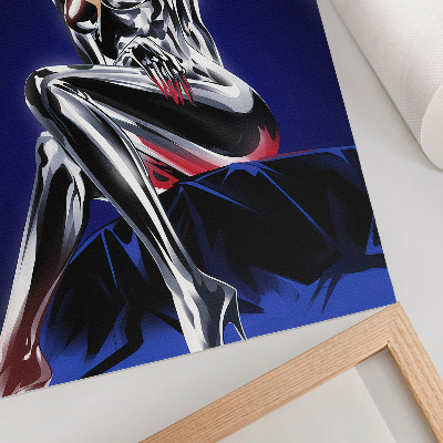 Decoratieve poster Futuristisch ontwerp, glanzende elementen, intense kleuren