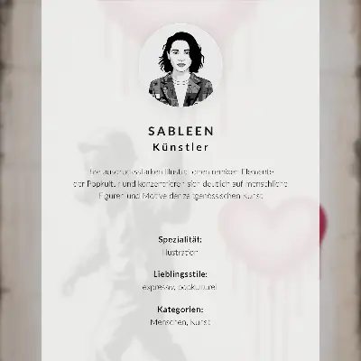 Poster met intense lippen in contrasterende kleuren en een dynamische stijl