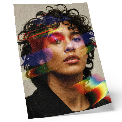 Poster Kleurrijke accenten, intense moderniteit, dynamiek
