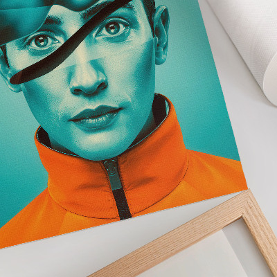 Decoratieve poster Contrasterende kleuren, surrealisme, dynamische vormen