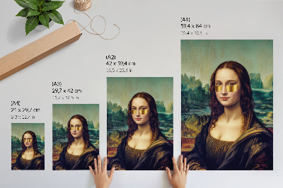 Poster Gouden overlays, moderne stijl, traditie