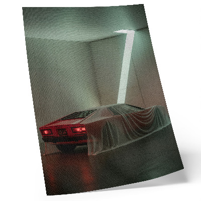 Decoratieve poster Klassieke auto, licht, minimalistisch, elegant