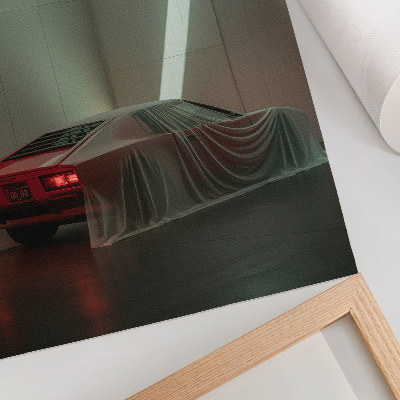 Decoratieve poster Klassieke auto, licht, minimalistisch, elegant