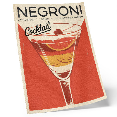 Poster Cocktailafbeeldingen in retrostijl, elegantie en nostalgie.