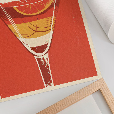 Poster Cocktailafbeeldingen in retrostijl, elegantie en nostalgie.