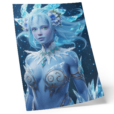 Decoratieve poster Fantastische sfeer, magische figuur, ijskristallen