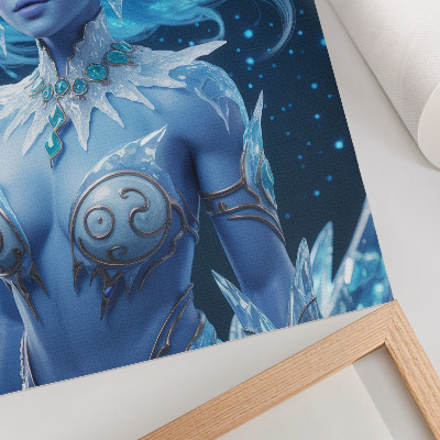 Decoratieve poster Fantastische sfeer, magische figuur, ijskristallen