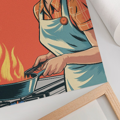 Poster Popartstijl, kleurrijke accenten, dynamische compositie