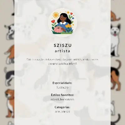 Decoratieve poster met een schattige chef-kokkat omringd door potplanten