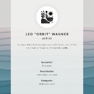 Poster Elegante groene auto, minimalistisch en eenvoudig.