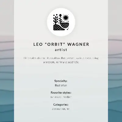 Poster minimale afbeelding van een elegante groene auto