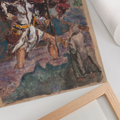 Wandposter Studie naar Dürer: Sint Christoffel II van Albrecht Dürer