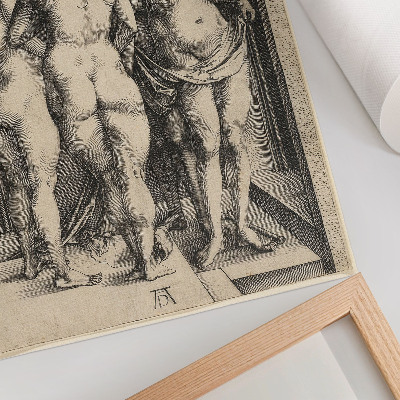 Decoratieve poster Vier naakte vrouwen van Albrecht Dürer