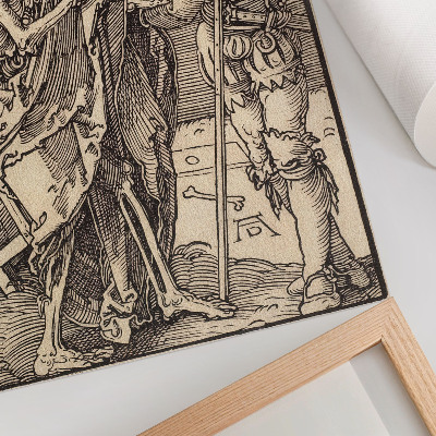 Decoratieve poster Dood en Lansquenet (1510) van Albrecht Dürer