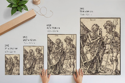 Decoratieve poster Dood en Lansquenet (1510) van Albrecht Dürer