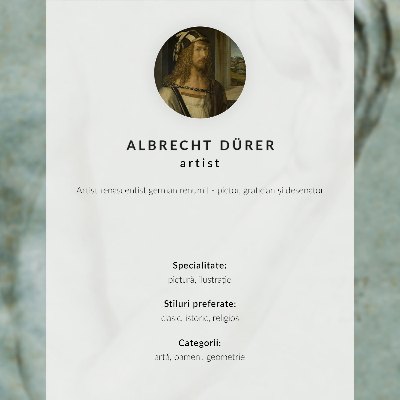 Wandposter Portret van een jonge vrouw met los haar, 1497, van Albrecht Dürer