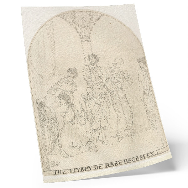 Decoratieve poster Litanie van Maria Magdalena door Aubrey Vincent Beardsley