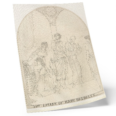 Decoratieve poster Litanie van Maria Magdalena door Aubrey Vincent Beardsley