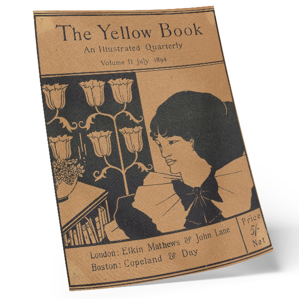 Poster Omslag van The Yellow Book, een geïllustreerd kwartaalblad, deel II, juli 1894, Aubrey Beardsley