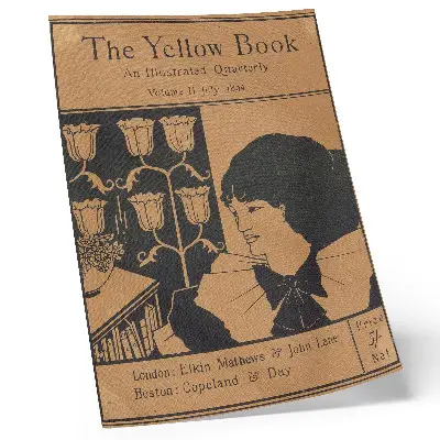 Poster omslag van The Yellow Book, een geïllustreerd kwartaalblad, deel II, juli 1894 door Aubrey Beardsley