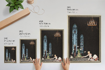 Decoratieve poster Illustratie van Kay Nielsen voor het boek 