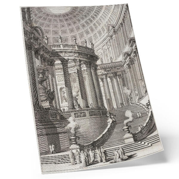 Decoratieve poster Oude Tempel – Giovanni Battista Piranesi