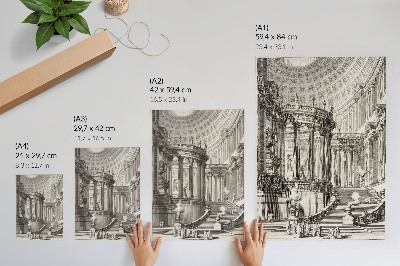 Decoratieve poster Oude Tempel – Giovanni Battista Piranesi
