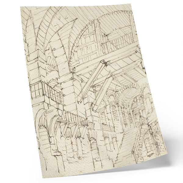 Poster Architectuurstudies, nul door Giovanni Battista Piranesi