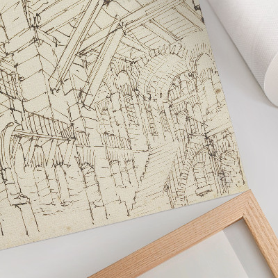Poster Architectuurstudies, nul door Giovanni Battista Piranesi