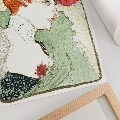 Buste van Miss Lender (1895) decoratieve poster van Henri de Toulouse-Lautrec in hoge resolutie