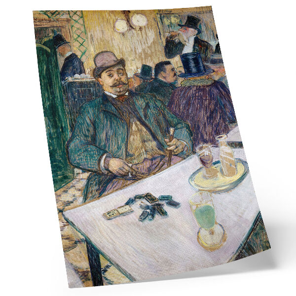Poster Meneer Boileau in het café (1893) – een schilderij in hoge resolutie van Henri de Toulouse-Lautrec
