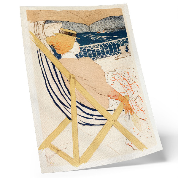 Decoratieve poster La Passagère du 54 (1896) hoge resolutie afdruk van Henri de Toulouse-Lautrec
