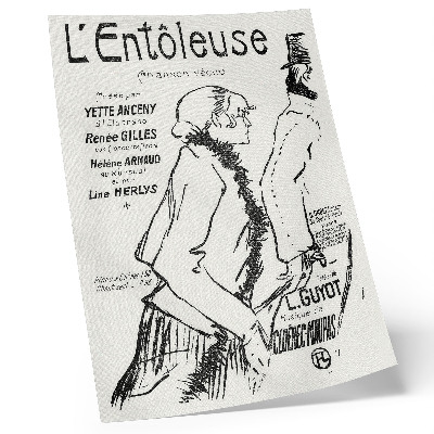 Wandposter Arme straatloper! (1893) gravure van Henri de Toulouse-Lautrec