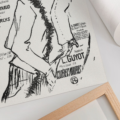 Wandposter Arme straatloper! (1893) gravure van Henri de Toulouse-Lautrec