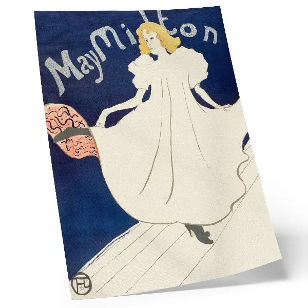 Poster van May Milton door Henri de Toulouse-Lautrec hoge-resolutieafdruk uit 1895