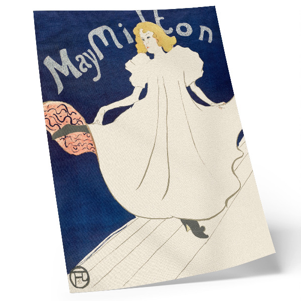 Poster May Milton (1895) – hoge-resolutieafdruk van Henri de Toulouse-Lautrec