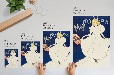 Poster van May Milton door Henri de Toulouse-Lautrec hoge-resolutieafdruk uit 1895
