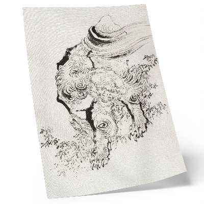 Wandposter De Japanse tijger van Hokusai, schetsalbum (1760-1849)