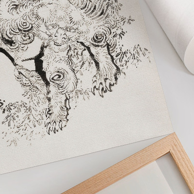 Wandposter De Japanse tijger van Hokusai, schetsalbum (1760-1849)