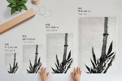 Decoratieve poster Bamboe van Katsushika Hokusai (1760–1849) in vintage Japanse schilderkunst