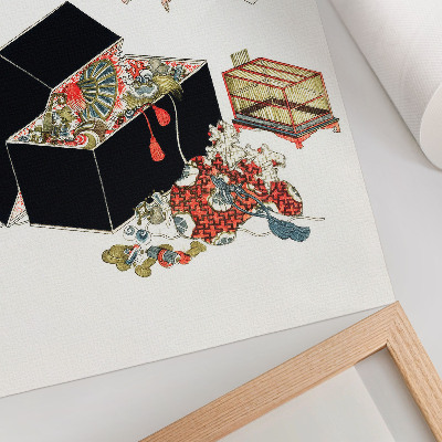Wandposter Hokusai's Japanse sieradendoos (1822)