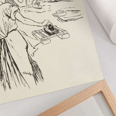 Wandposter Les Blanchisseuses – Théophile Alexandre Steinlen