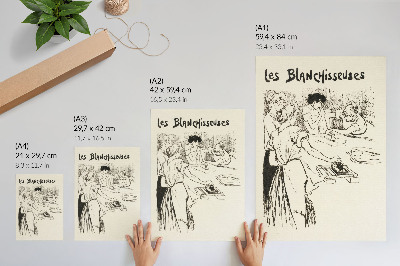 Wandposter Les Blanchisseuses – Théophile Alexandre Steinlen