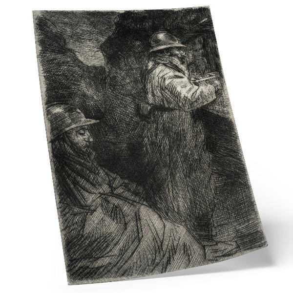 Poster In de kazerne – Théophile Alexandre Steinlen