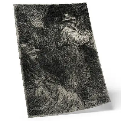 Poster van in de kazerne door Théophile Alexandre Steinlen poster